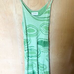 House of Sunny Light Green Knit Dress